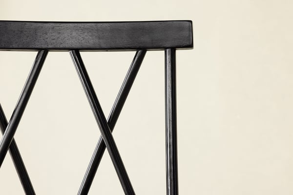 Baari tuoli, Mollöström 2-pack, 90x43 cm, Musta