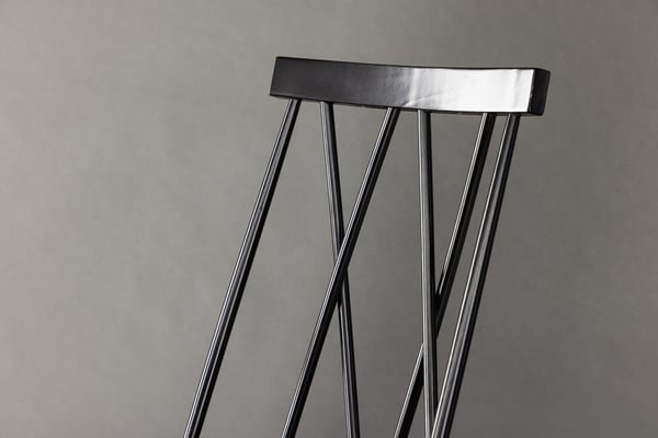 Ruokatuoli, Mariette, 50x43x88 cm, Musta