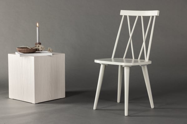 Ruokatuoli, Mariette 2-pack, 50x43x88 cm, Vaaleanharmaa