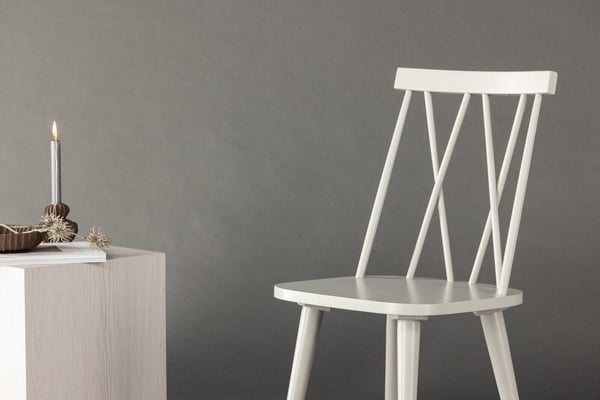 Ruokatuoli, Mariette 2-pack, 50x43x88 cm, Vaaleanharmaa