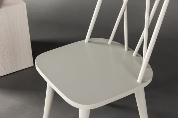 Ruokatuoli, Mariette 2-pack, 50x43x88 cm, Vaaleanharmaa