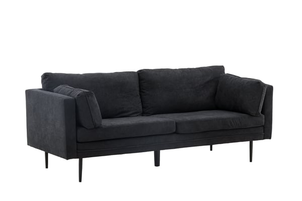 Sohva, Boom, 203x90 cm, Musta