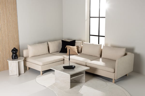 Kulmasohva, Zero, 295x195 cm, Beige