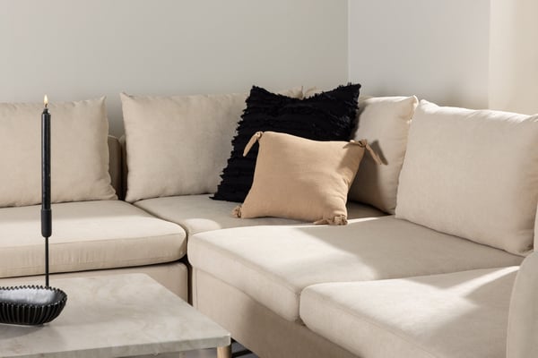 Kulmasohva, Zero, 295x195 cm, Beige