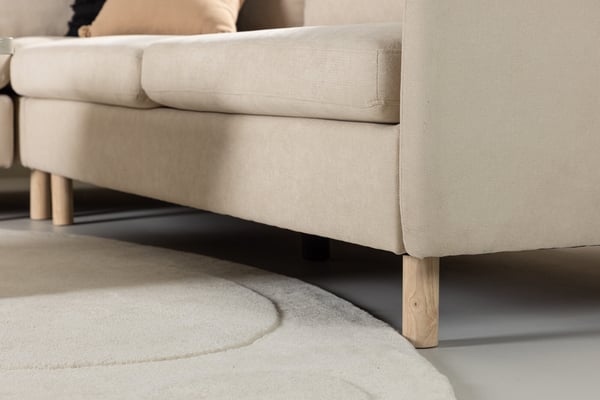 Kulmasohva, Zero, 295x195 cm, Beige