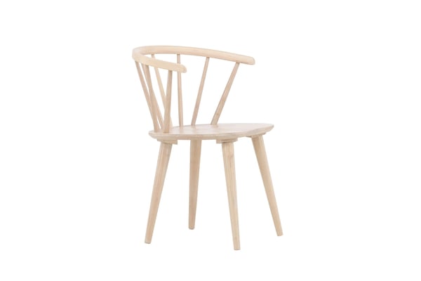 Tuoli, Bobby Dining 2-pack, 53x55x76 cm, valkolakattu