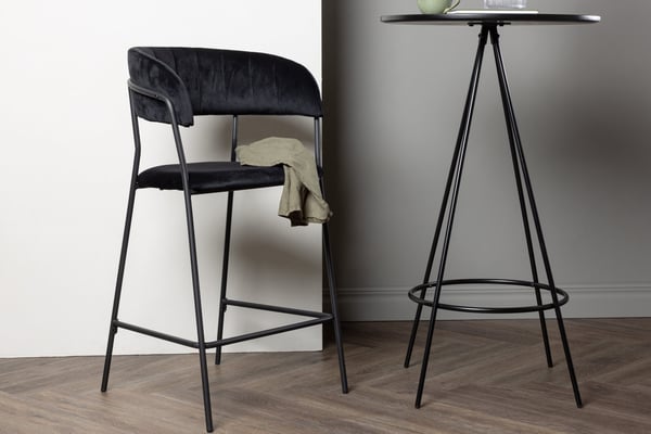 Baari tuoli, Lui, 49x53x97 cm, Musta