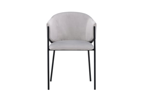 Ruokatuoli, Evelina 2-pack, 62x54x80 cm, Harmaa
