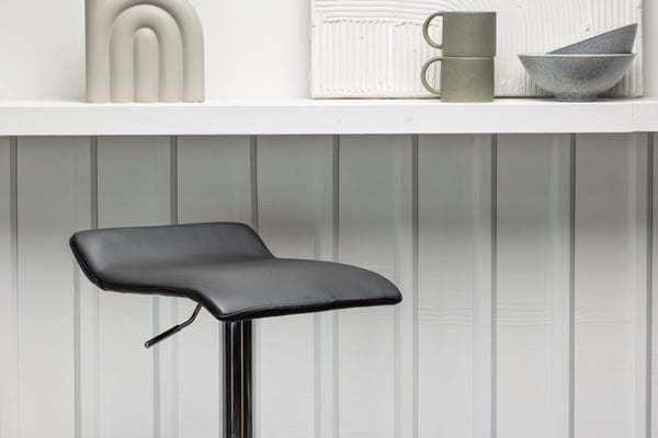Baari tuoli, Jonna 2-pack, 38x84 cm, Musta
