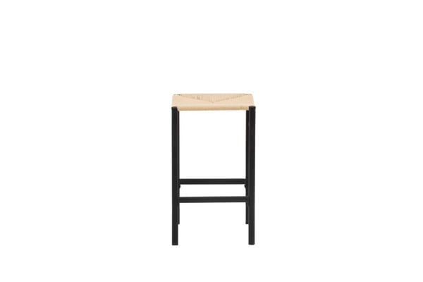 Baarituoli, Polly 2 kpl, 40x45x66 cm, Musta/Luonnonväri