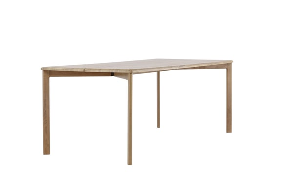 Ruokapöytä, Damon, 200x90 cm, valkolakattu