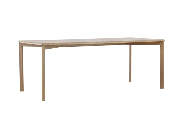 Ruokapöytä, Damon, 200x90 cm, valkolakattu