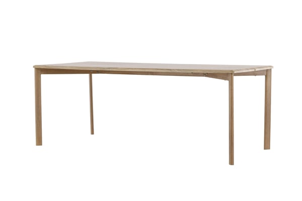 Ruokapöytä, Damon, 200x90 cm, valkolakattu