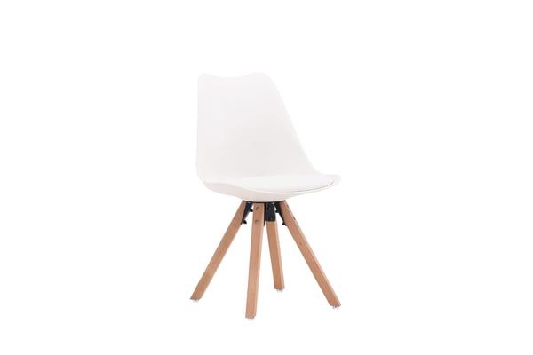 Ruokatuoli, Zeno 2-pack, 56x48x84 cm, Valkoinen