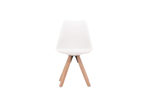 Ruokatuoli, Zeno 2-pack, 56x48x84 cm, Valkoinen