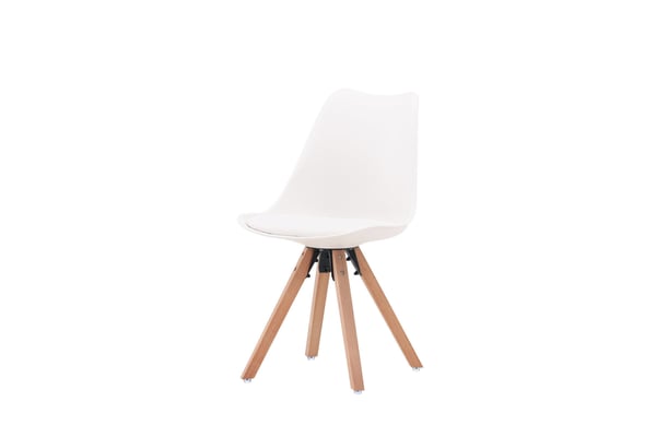 Ruokatuoli, Zeno 2-pack, 56x48x84 cm, Valkoinen
