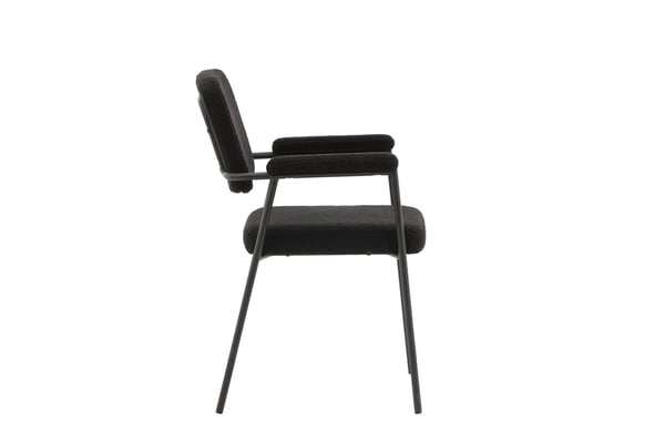 Ruokatuoli, Yesterday 2-pack, 61x58x90 cm, Musta