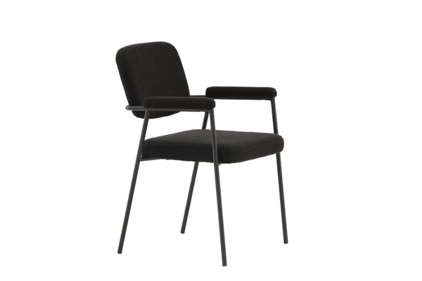 Ruokatuoli, Yesterday 2-pack, 61x58x90 cm, Musta