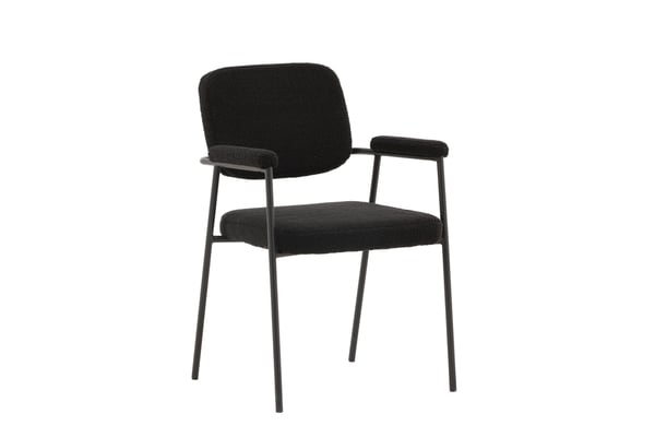 Ruokatuoli, Yesterday 2-pack, 61x58x90 cm, Musta