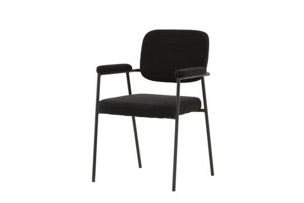 Ruokatuoli, Yesterday 2-pack, 61x58x90 cm, Musta