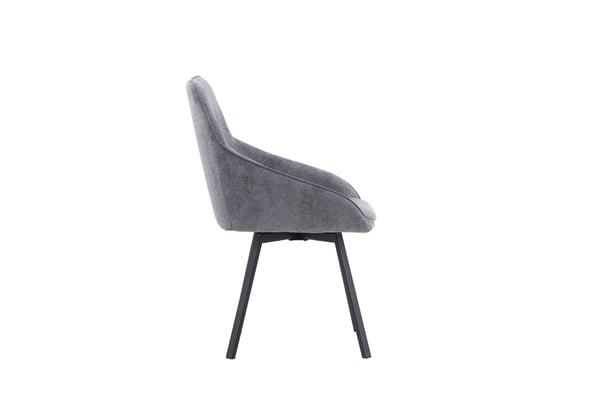 Ruokatuoli, Rosie 2-pack, 60x55x88 cm, Harmaa