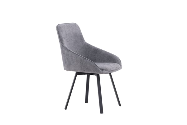 Ruokatuoli, Rosie 2-pack, 60x55x88 cm, Harmaa