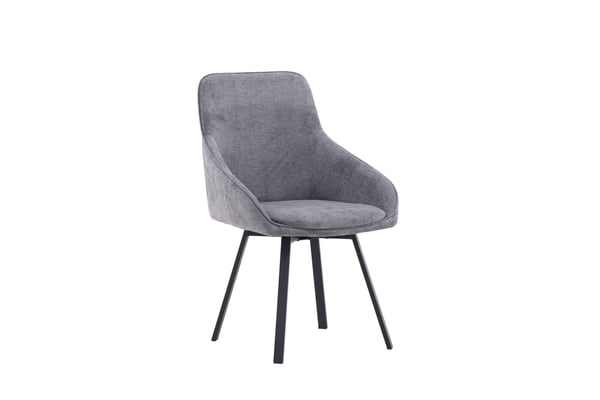 Ruokatuoli, Rosie 2-pack, 60x55x88 cm, Harmaa