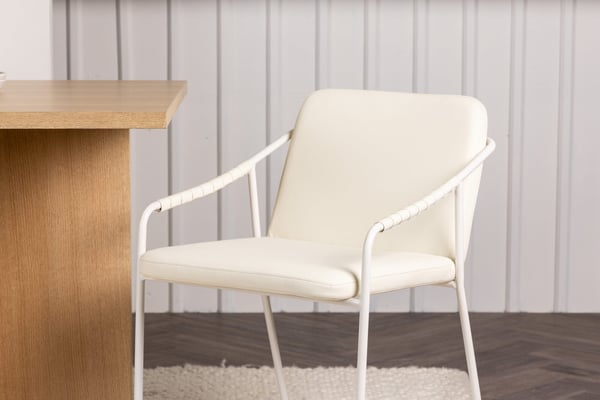Ruokatuoli, Tvist 2-pack, 59x52x78 cm, Beige