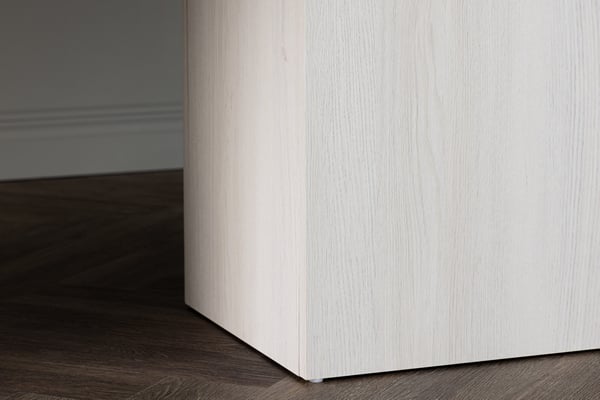 Ruokapöytä, Olga, 200x90 cm, Valkoinen