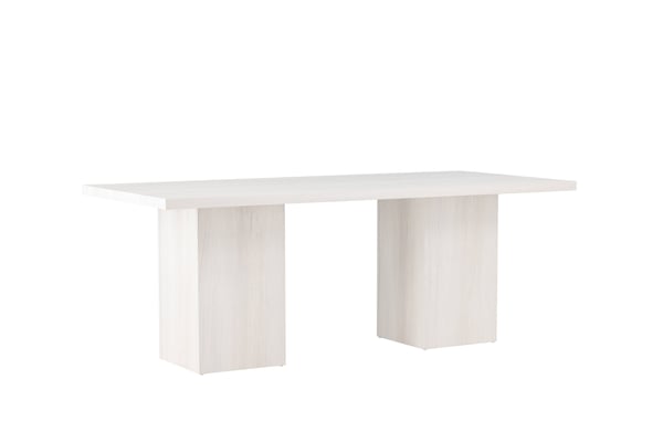 Ruokapöytä, Olga, 200x90 cm, Valkoinen