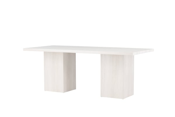 Ruokapöytä, Olga, 200x90 cm, Valkoinen