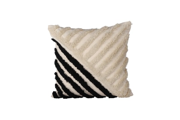 Tyynynpäällinen, Zara, 45x45 cm, Musta/Valkoinen