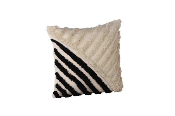 Tyynynpäällinen, Zara, 45x45 cm, Musta/Valkoinen