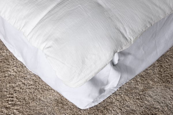 Vuodesetti, Mila Cottongauze, 200x150+50x60 cm, Valkoinen