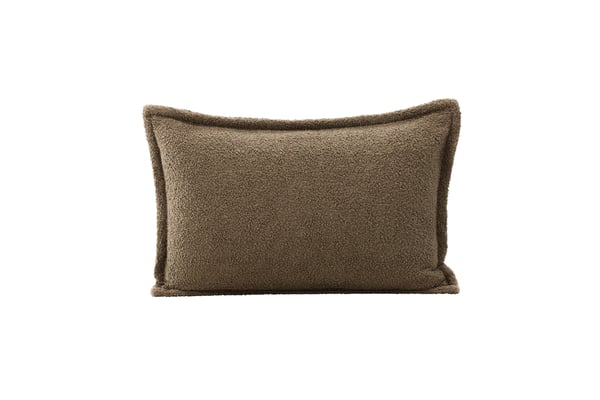 Tyynynpäällinen, Tuva Teddy Karva, 40x60 cm, Ruskea
