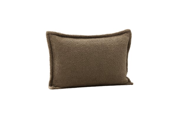 Tyynynpäällinen, Tuva Teddy Karva, 40x60 cm, Ruskea