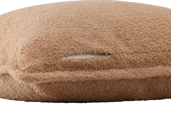 Tyynyliina, Tuva-tyynynpäällinen teddykarvaa, 60x60 cm, beige