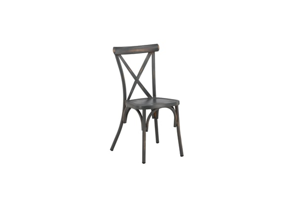Ruokatuoli, Tablas 2-pack, 48x48x88 cm, Tummanharmaa