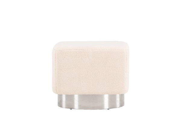 Rahi/Pouf, Newton, 45x38 cm, Offwhite