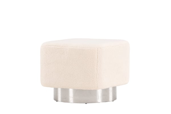 Rahi/Pouf, Newton, 45x38 cm, Offwhite