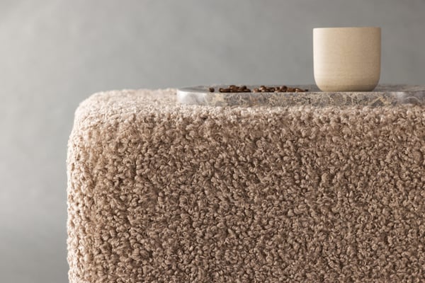 Rahi/Pouf, Newton, 45x38 cm, Hopea/Beige