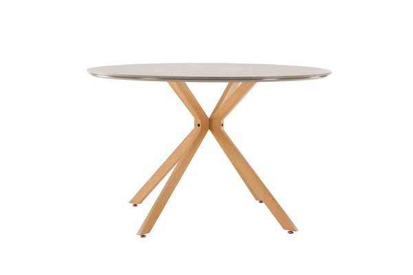 Ruokapöytä, Piazza, ø120 cm, Harmaa