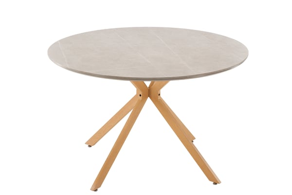 Ruokapöytä, Piazza, ø120 cm, Harmaa