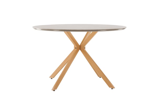 Ruokapöytä, Piazza, ø120 cm, Harmaa