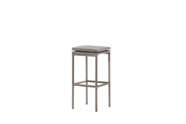 Baarijakkara, Alo Barchair Teräs, 38x76x38 cm, Harmaa