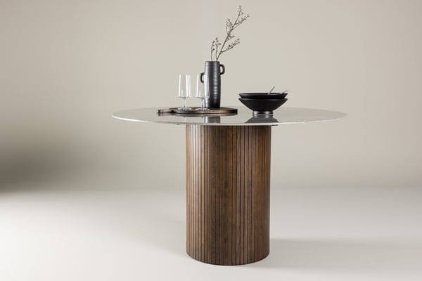 Ruokapöytä, Härön, Ø120x74 cm, Mocca