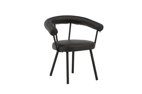 Ruokatuoli, Västerås x Josefin Lustig, 60x68x73 cm, Musta