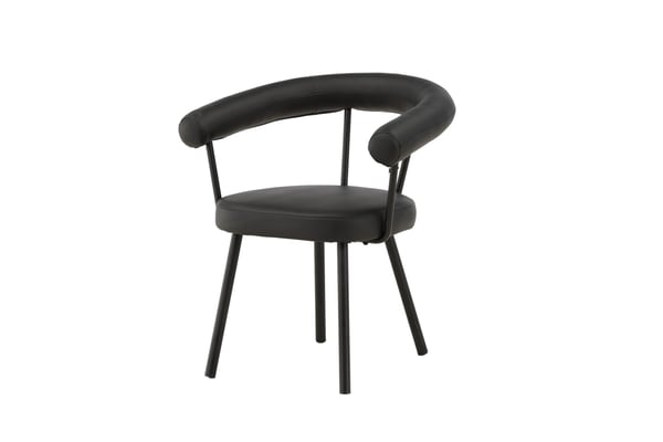 Ruokatuoli, Västerås x Josefin Lustig, 60x68x73 cm, Musta