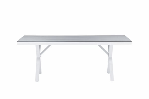 Ruokapöytä, Garcia, 200x100 cm, Harmaa