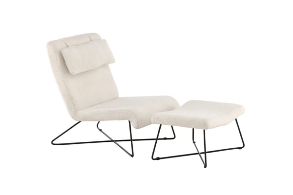 Yksittäinen sohva, Laconia, 88x88x65 cm, valkoinen